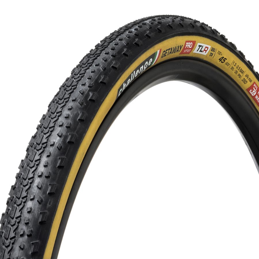 GRAVEL TIRE, 700X45C, FOLDING, TUBELESS READY, NATURAL, SUPERPOLY, PPS, 260TPI, TANWALL