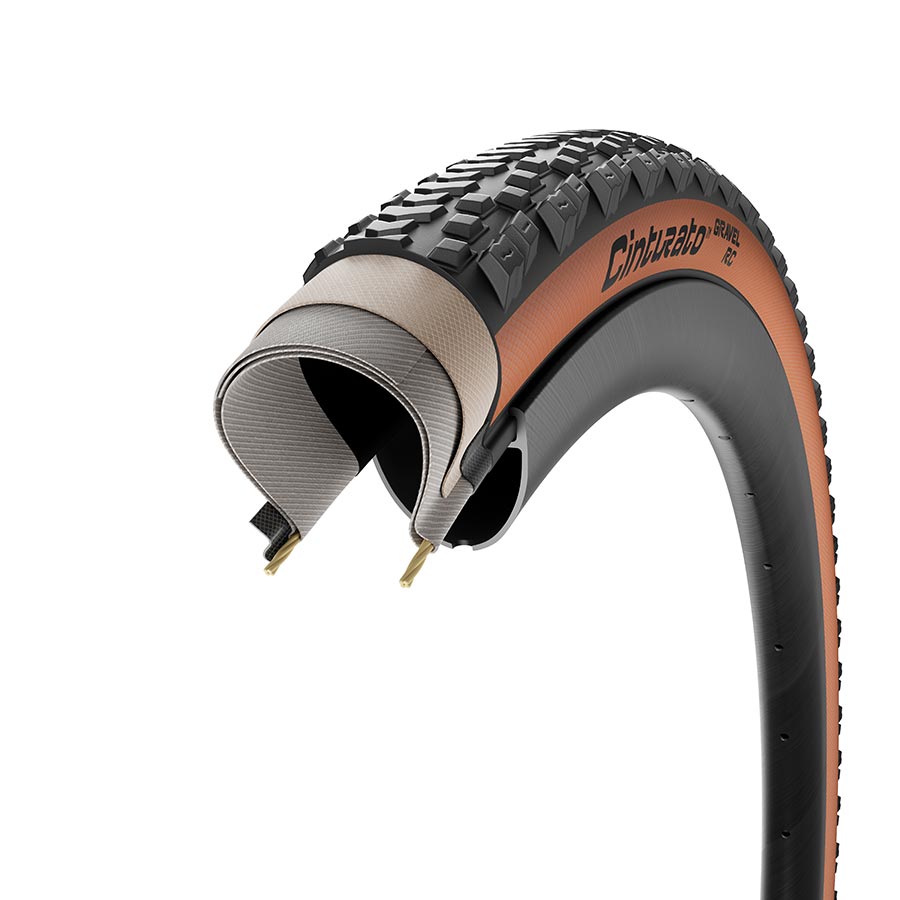 GRAVEL TIRE, 700X45C, FOLDING, TUBELESS READY, SPEEDGRIP, TECHWALL+, 127TPI, TANWALL