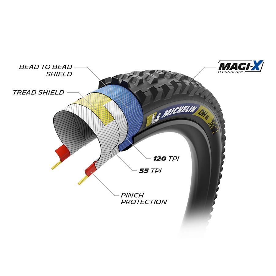 MOUNTAIN TIRE, 27.5''X2.40, FOLDING, TUBELESS READY, MAGI-X, BLACK