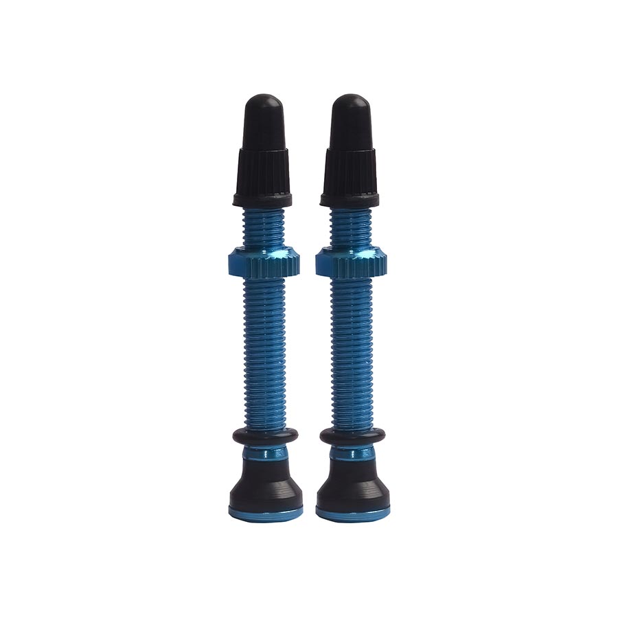 TUBELESS VALVE, PRESTA, 44MM, BLUE, PAIR