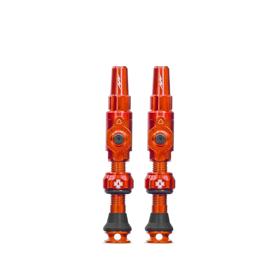 TUBELESS VALVE, PRESTA, 35MM, ORANGE, PAIR
