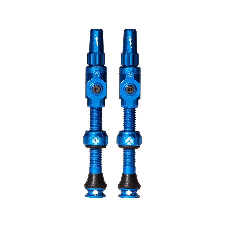 TUBELESS VALVE, PRESTA, 45MM, BLUE, PAIR