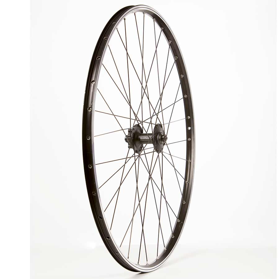 WHEEL, FRONT, 700C / 622, HOLES: 32, QR, 100MM, RIM AND DISC IS 6-BOLT