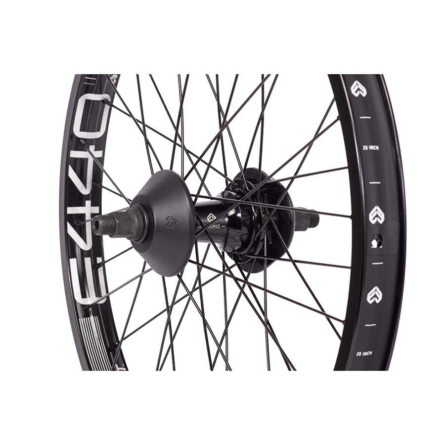 WHEEL, REAR, 20'' / 406, HOLES: 36, 14MM, 110MM, RIM, RIGHT SIDE DRIVE, BMX CASSETTE