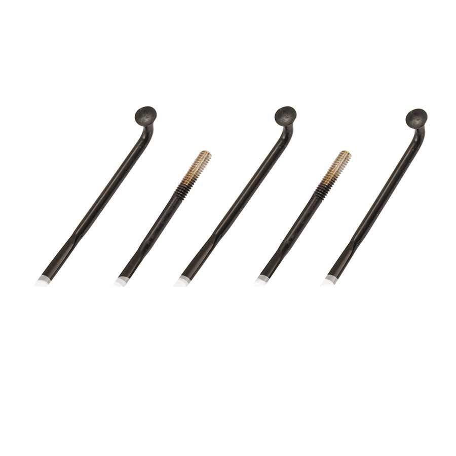 SPOKES, J-BEND, BLACK, 226MM, 3PCS