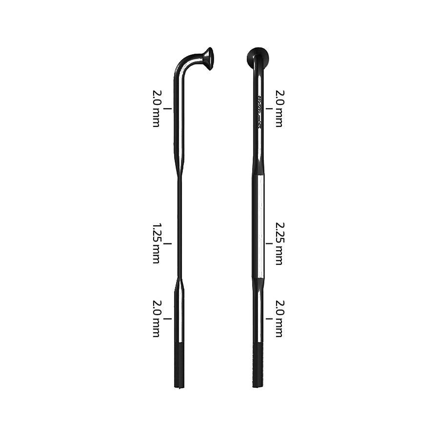 SPOKES, SAPIM CX-SPRINT, BLACK, LENGTH: 266, 3PCS