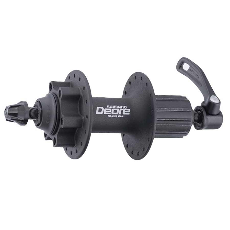 REAR DISC BRAKE HUB, 32H, 6-BOLT, 135MM, QR, BLACK
