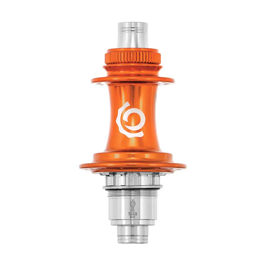 DISC HUB, REAR, 24H, 12MM TA, 142MM, SHIMANO ROAD 11, ORANGE