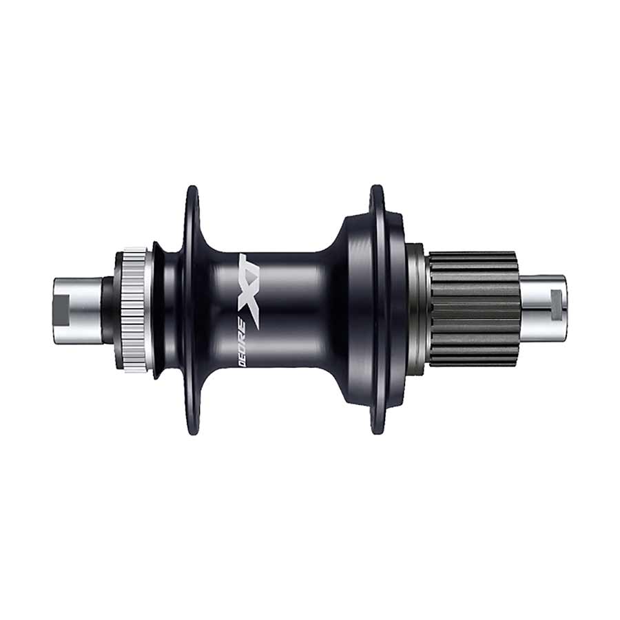DISC HUB, RIGHT, 32H, 12MM TA, 157MM, SHIMANO MICRO SPLINE, BLACK