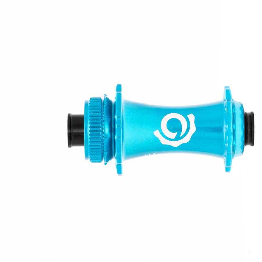 DISC HUB, FRONT, 24H, 12MM TA, 100MM, TURQUOISE