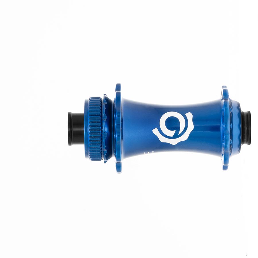 DISC HUB, FRONT, 28H, 12MM TA, 100MM, BLUE