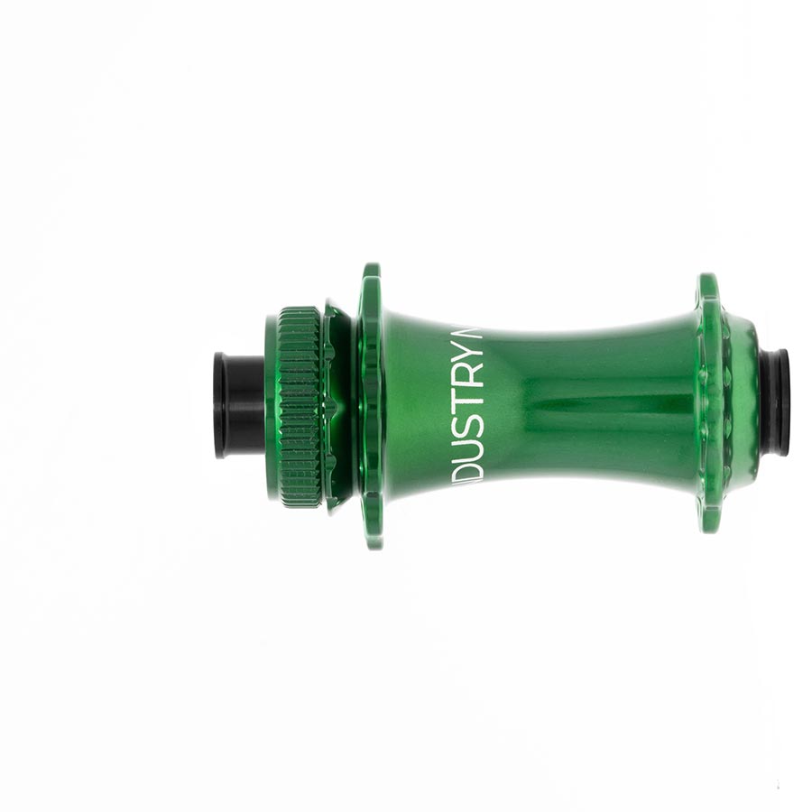 DISC HUB, FRONT, 28H, 12MM TA, 100MM, GREEN
