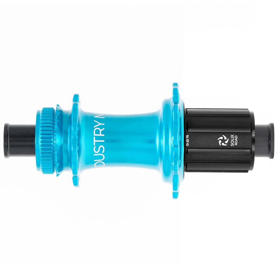 DISC HUB, REAR, 28H, 12MM TA, 142MM, SHIMANO HG 11, TURQUOISE