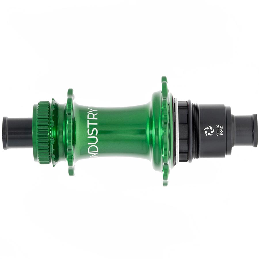 DISC HUB, REAR, 24H, 12MM TA, 142MM, SRAM XD-R, GREEN