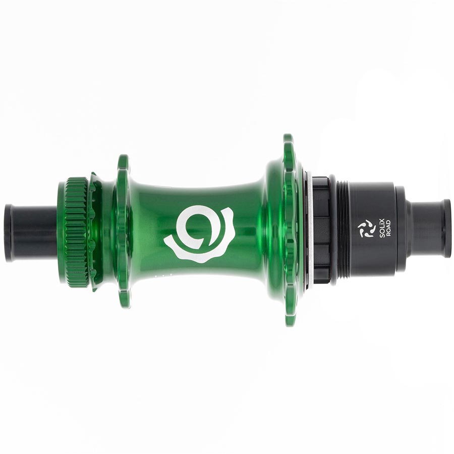 DISC HUB, REAR, 28H, 12MM TA, 142MM, SRAM XD-R, GREEN