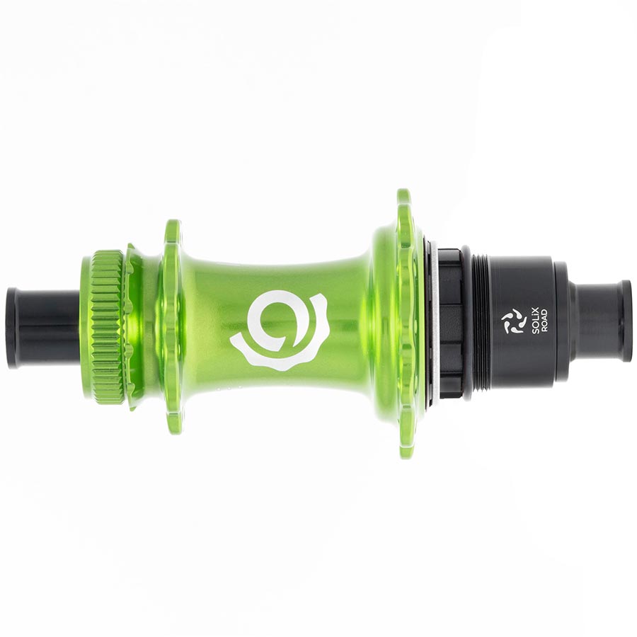 DISC HUB, REAR, 28H, 12MM TA, 142MM, SRAM XD-R, LIME