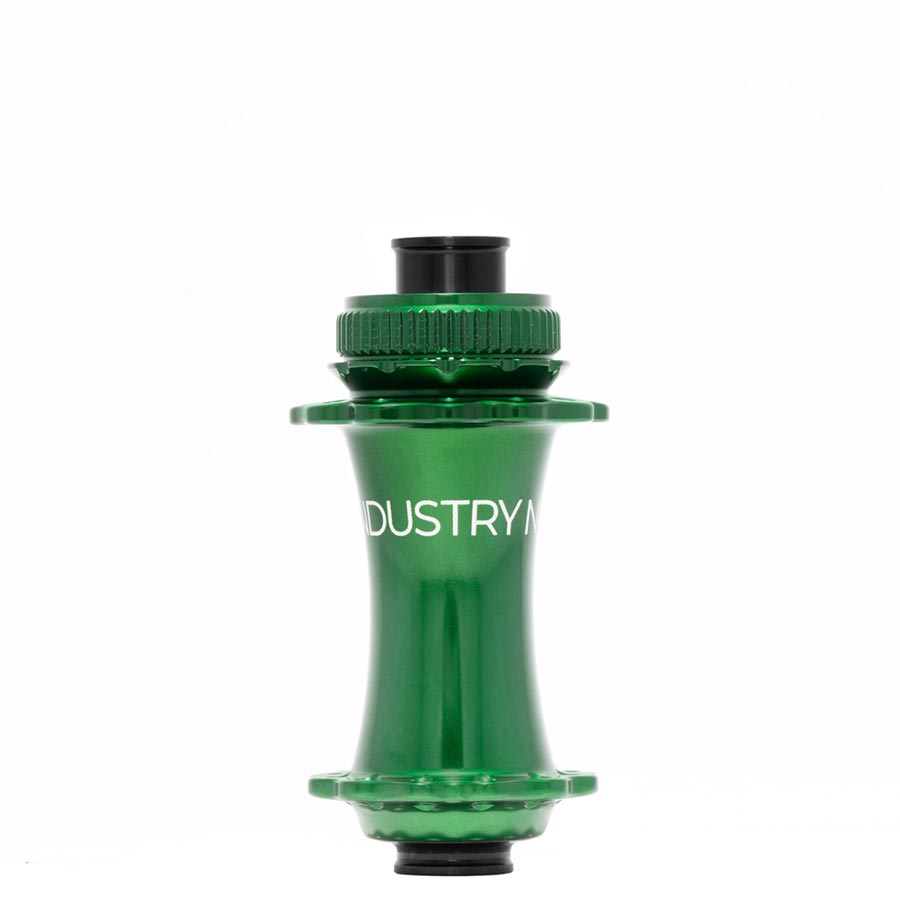 DISC HUB, FRONT, 28H, 15MM TA, 110MM BOOST, GREEN