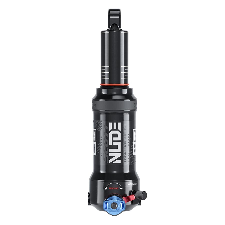 REAR SHOCK, 165X40, SHAFT EYELET: TRUNNION, BODY EYELET: STANDARD, MREB/MCOMP, 430LB LOCKOUT FORCE