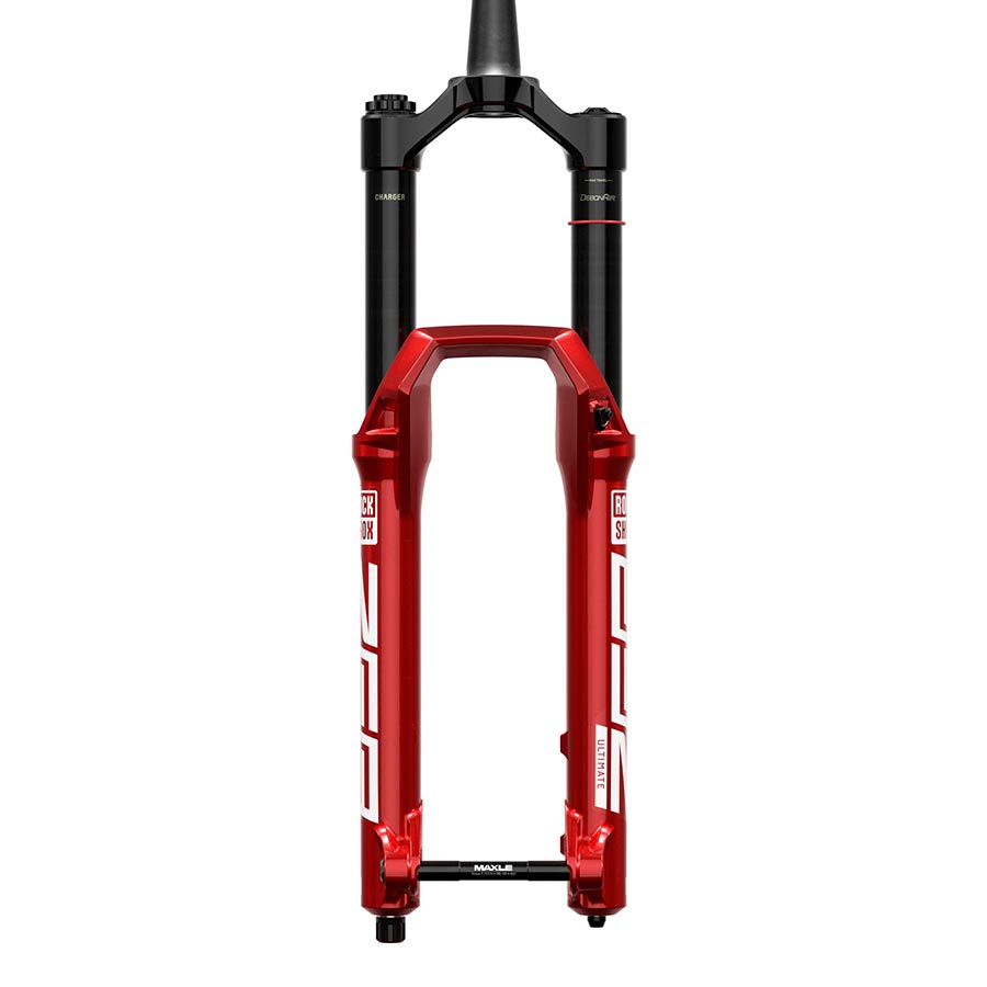 SUSPENSION FORK, 27.5'', DEBONAIR+ W/BUTTERCUPS, 180MM, 1-1/8''-1.5'', 15X110MM TA, RAKE: 44MM, RED