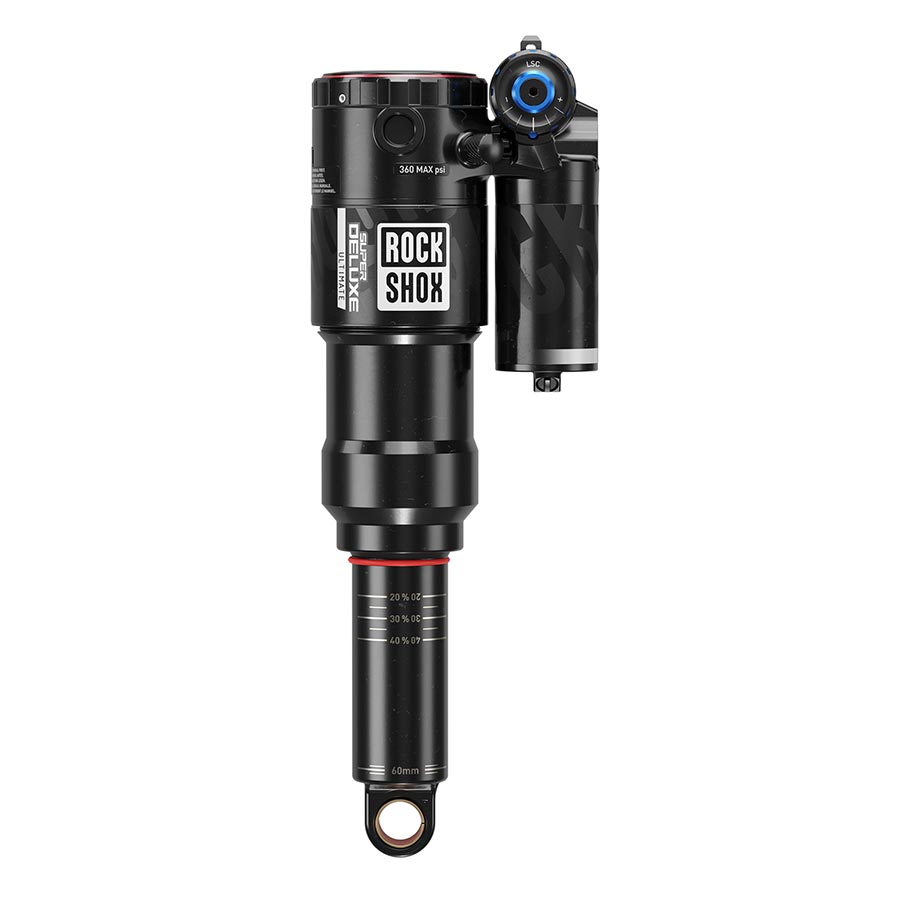 REAR SHOCK, 205X62.5, SHAFT EYELET: TRUNNION, BODY EYELET: STANDARD, 0 NEG/2 POS TOKEN, REB55/COMP30, LOCKOUT 4