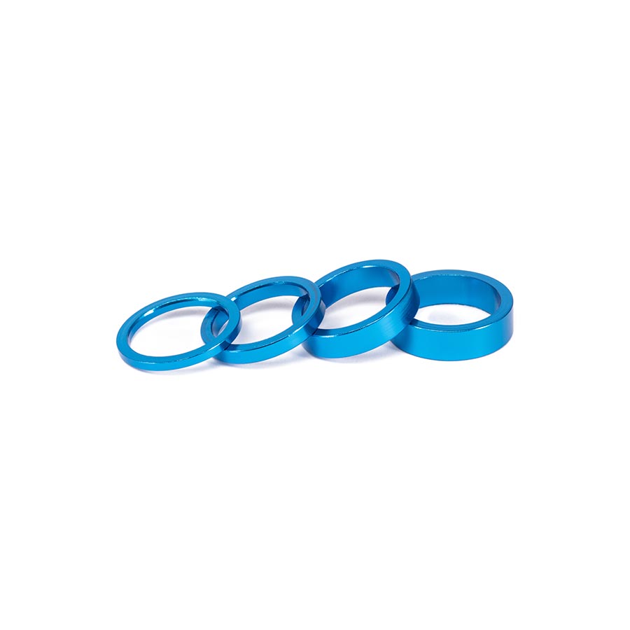 HEADSET SPACER, 1-1/8'', HEIGHT: 3MM/5MM/8MM/10MM, 6061-T6 ALUMINUM, BLUE
