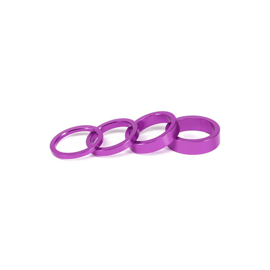 HEADSET SPACER, 1-1/8'', HEIGHT: 3MM/5MM/8MM/10MM, 6061-T6 ALUMINUM, PURPLE