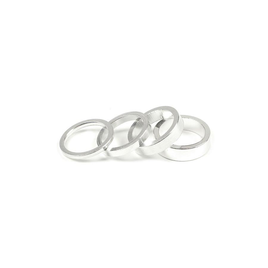 HEADSET SPACER, 1-1/8'', HEIGHT: 3MM/5MM/8MM/10MM, 6061-T6 ALUMINUM, SILVER