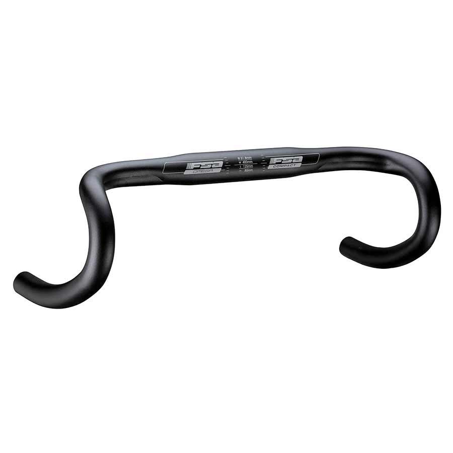 ROAD HANDLEBAR, 31.8MM, 440MM, REACH:80MM, DROP:125MM, BLACK