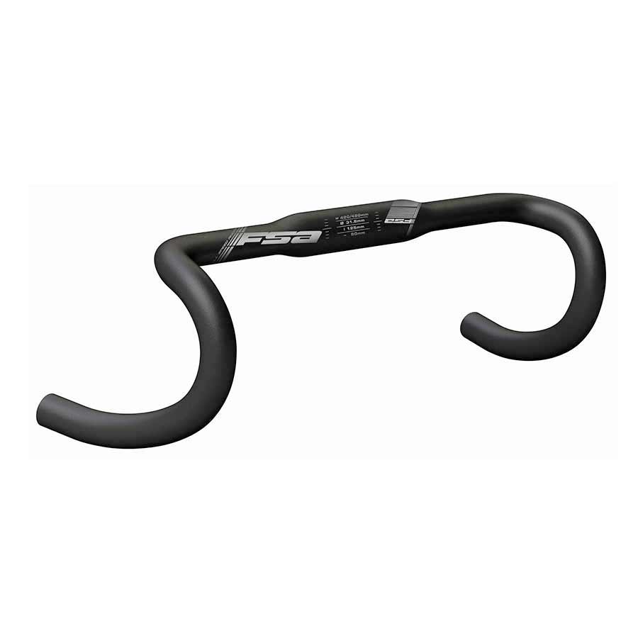 ROAD HANDLEBAR, CLAMP: 31.8MM, DROP: 125MM, REACH: 80MM, W:440MM