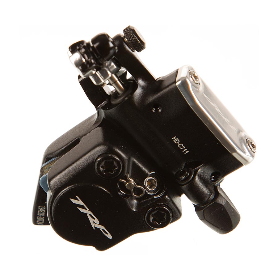 ROAD HYDRAULIC DISC BRAKE, FRONT OR REAR, FLAT MOUNT, 140 OR 160MM (NOT INCLUDED), 205G, BLACK