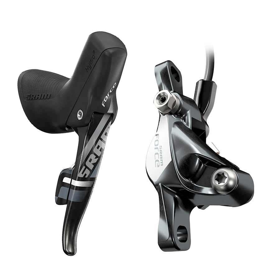 ROAD DISC BRAKE WITH SHIFT/BRAKE LEVER COMBO, FLAT MOUNT, FRONT, 2SP