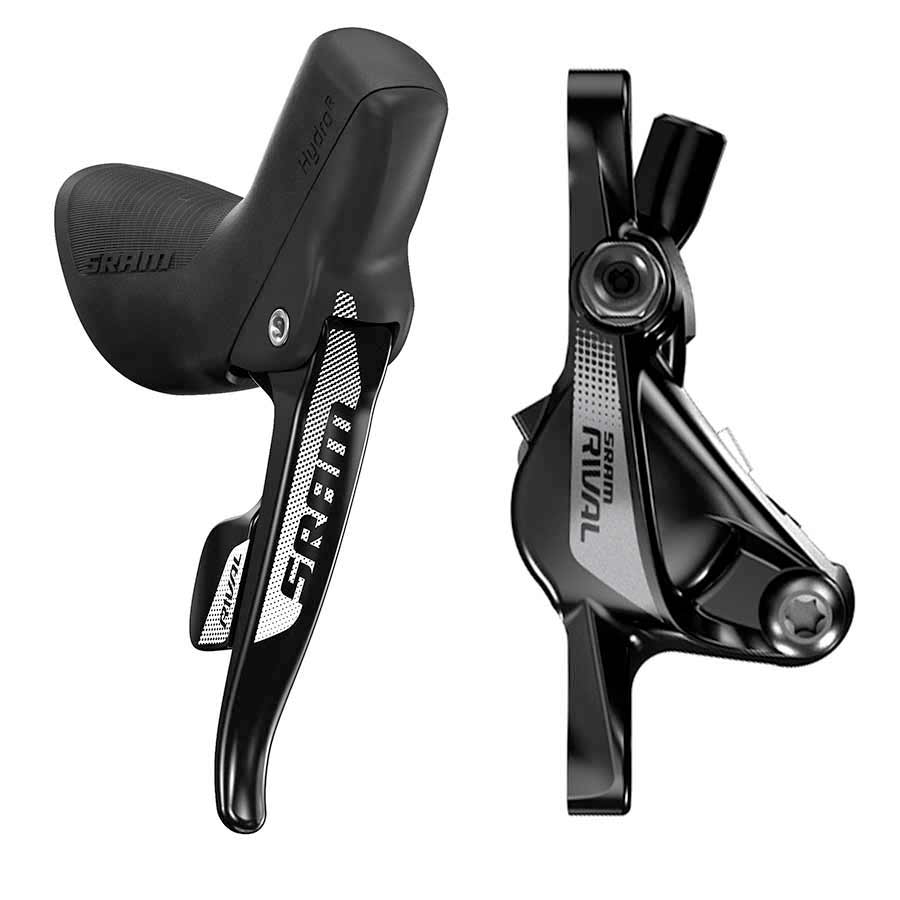 ROAD DISC BRAKE WITH SHIFT/BRAKE LEVER COMBO, FLAT MOUNT, FRONT, 2SP
