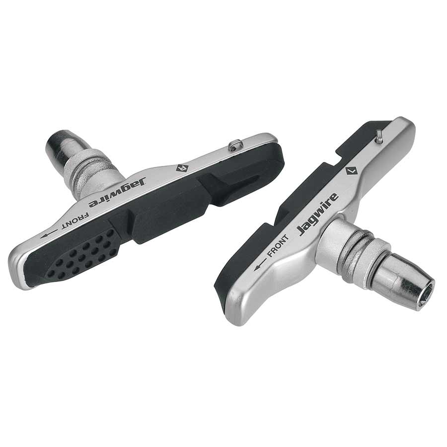 V-BRAKE PADS WITH INSERTS, ALL-WEATHER (AW), SILVER, PAIR