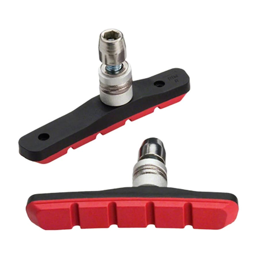 LINEAR PULL PADS, THREADED POSTS, ALL-WEATHER, RED, PAIR