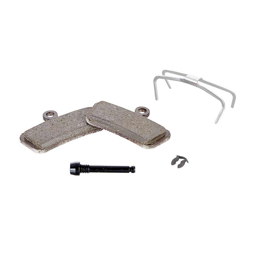 DISC BRAKE PADS, SHAPE: SRAM GUIDE/G2, ORGANIC POWERFUL, STEEL, MEDIUM, PAIR