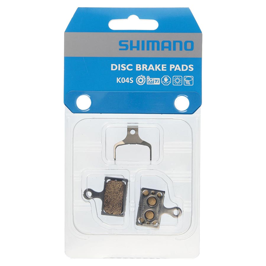 DISC BRAKE PADS, SHAPE: SHIMANO K-TYPE/L-TYPE, METALLIC, PAIR