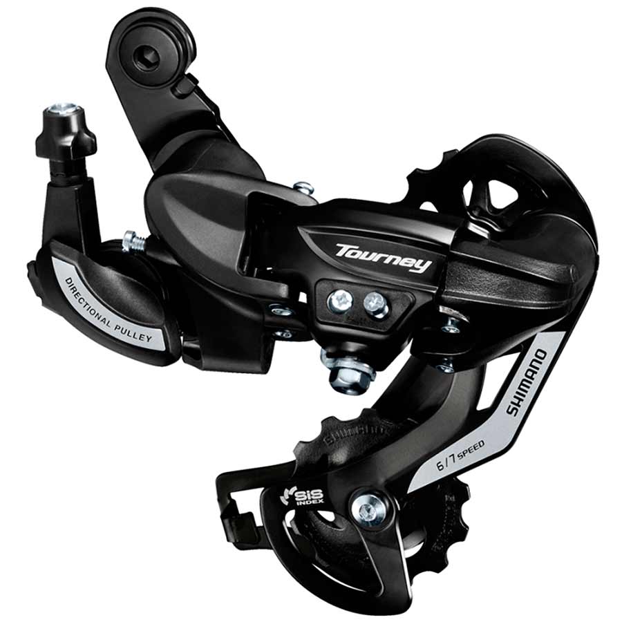 REAR DERAILLEUR, 6/7SP., SGS, BLACK, DIRECT ATTACHMENT