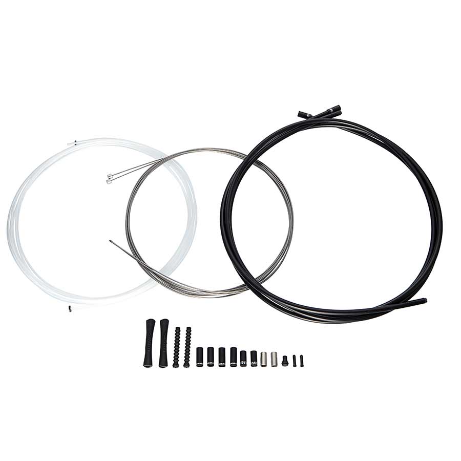 SHIFTER CABLE AND HOUSING SET, STAINLESS STEEL, BLACK, SHIMANO/SRAM, KIT