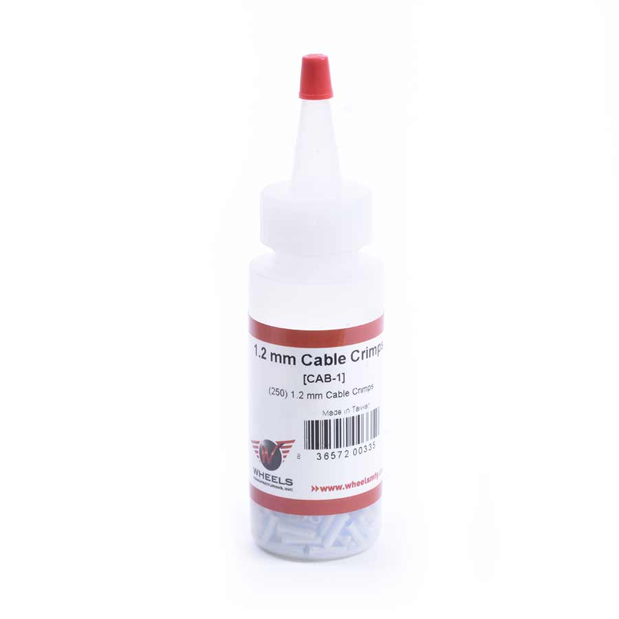 CABLE END CAP, 1.2MM, SILVER, 250PCS