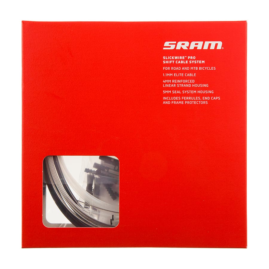 SHIFTER CABLE AND HOUSING SET, STAINLESS STEEL, BLACK, SHIMANO/SRAM, KIT