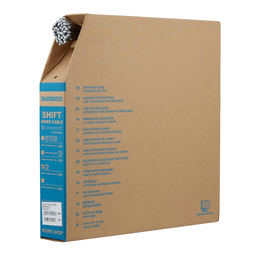 SHIFTER CABLE, 1.2MM, 2100MM, STAINLESS STEEL, SHIMANO/SRAM, BOX OF 100PCS, ESMSCINNERS