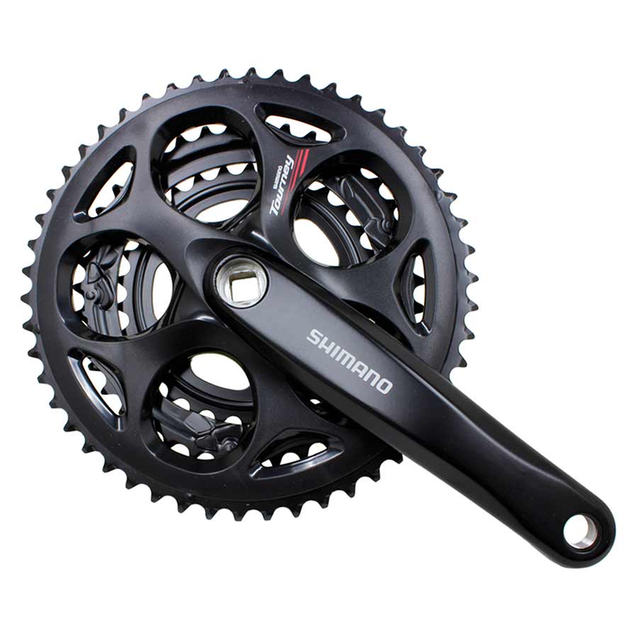 CRANKSET, 7/8 SP., 170MM, 30/39/50T, BCD:RIVETS, SQUARE, 45MM, BLACK