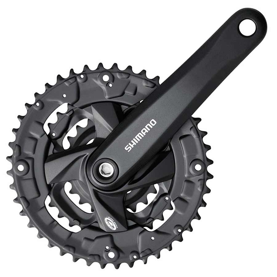 CRANKSET, 9 SP., 175MM, 26/36/48T, BCD:64/104MM, SQUARE, 50MM, BLACK