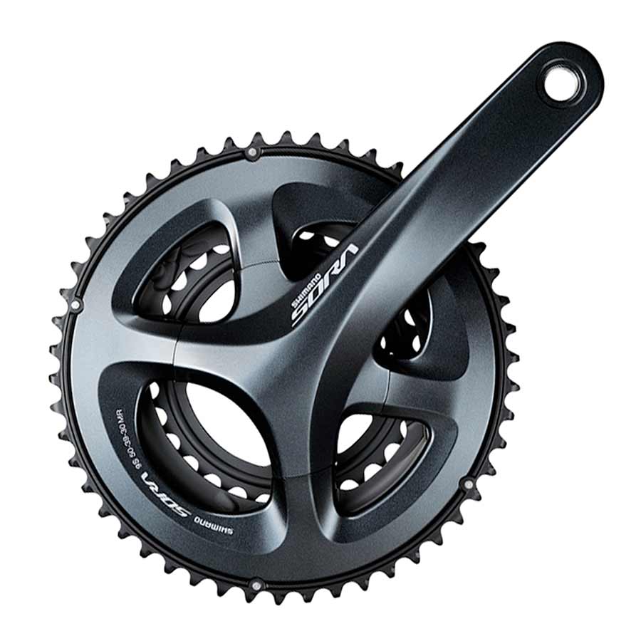CRANKSET, 9 SP., 175MM, 30/39/50T, BCD:110, H2, 47.5MM, BLACK