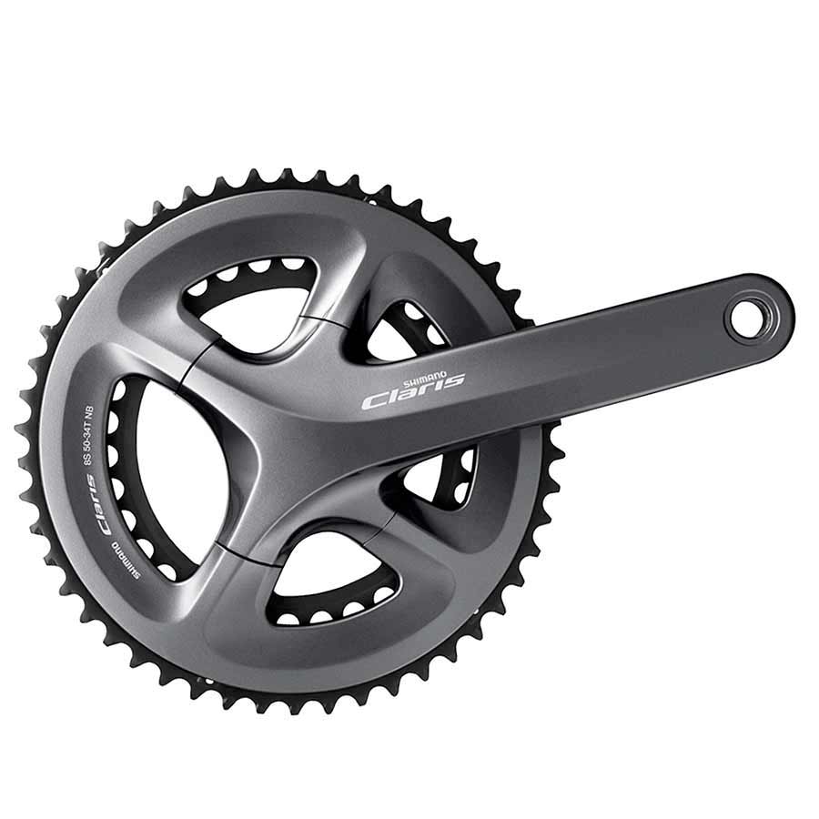 CRANKSET, ROAD, 8 SP., 24MM, 34/50T, BCD:110, HOLLOWTECH II, 175MM, GREY