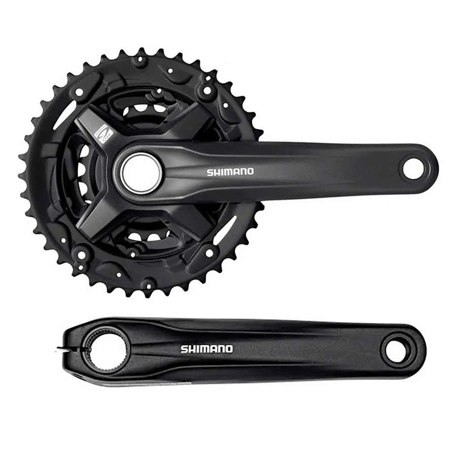 CRANKSET, SPEED: 9, SPINDLE: 24MM, BCD: RIVETS, 22/32/44, HOLLOWTECH II, 175MM, BLACK, MTB