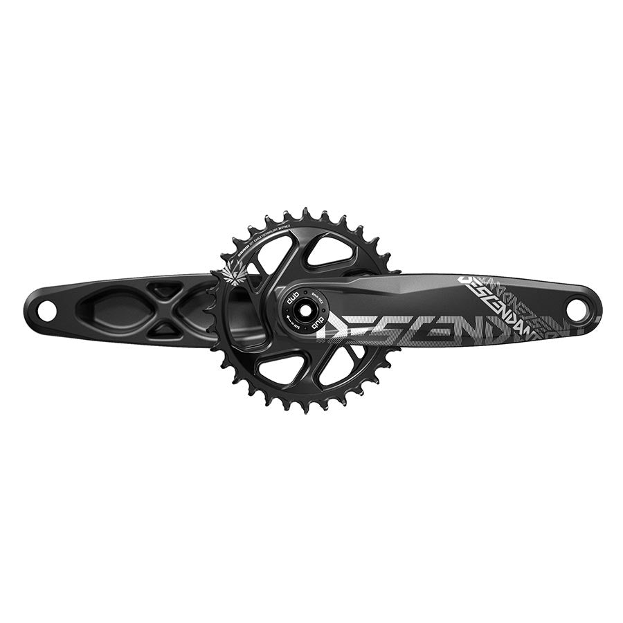 CRANKSET, SPEED: 11/12, SPINDLE: 28.99MM, BCD: DIRECT MOUNT, 32, DUB, 165MM, BLACK, SUPERBOOST+