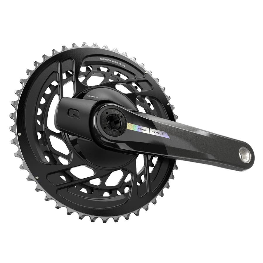 POWER METER CRANKSET, SPEED: 12, SPINDLE: 28.99MM, BCD: DIRECT MOUNT, 48/35, DUB, 167.5MM, BLACK, ROAD DISC
