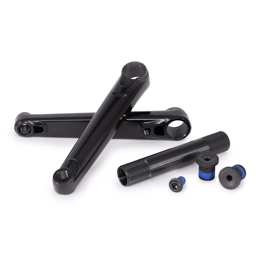 CRANKSET, SPINDLE: 24MM, 24MM, 175MM, BLACK, BMX, SET