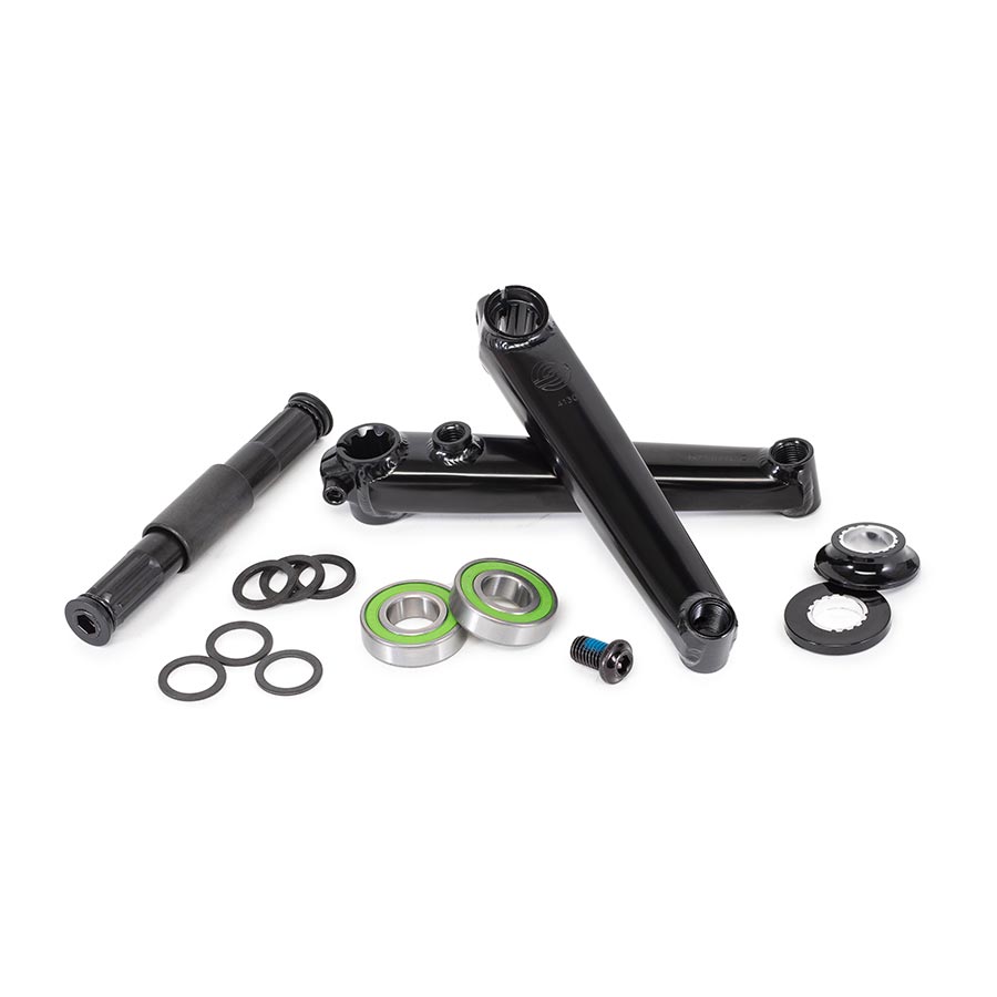 CRANKSET, SPINDLE: 19MM, 19MM, 165MM, BLACK, BMX, SET